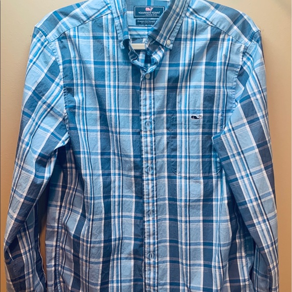 Vineyard Vines Other - Vineyard Vines blue plaid shirt long sleeve